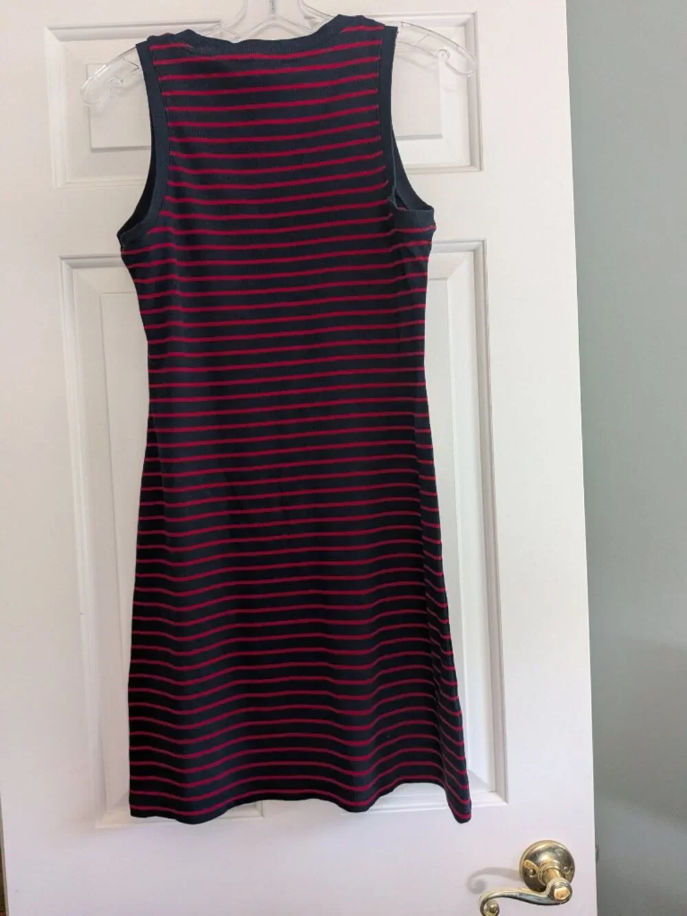 Tommy Hilfiger Navy/Red Stripe Sleeveless Tank Dress - Size M- Pre-owned - Picture 2 of 4